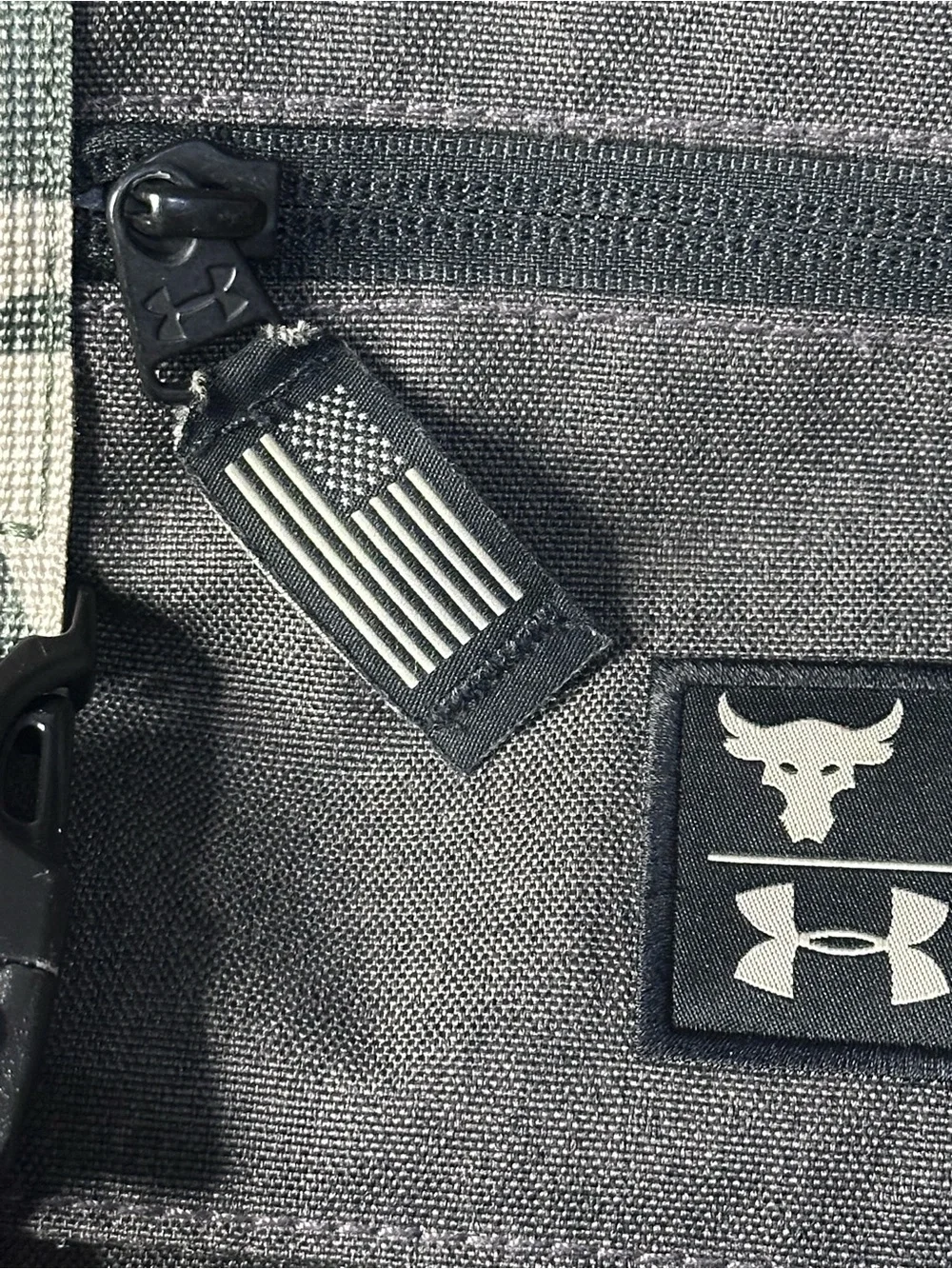 Under Armour Project Rock Men's Black with Gray Camo Accent Backpack